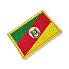 BE0019-001 Bandeira Rio Grande do Sul Patch Bordado 7,5x5,0cm