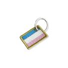 BE0031-031 Bandeira Espirito Santos Patch Bordado 3,8x2,5cm