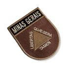BE0048E-004 Bandeira Minas Gerais Patch Bordado 6,8x8,0cm
