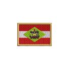 BE0168-011 Bandeira Santa Catarina Brasil Patch Bordado 5,7x3,8cm BE0168-011 Bandeira Santa Catarina Brasil Patch Bordado 5,7x3,8cm