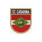 BE0168E-001 Bandeira Santa Catarina Patch Bordado 6,8x8,0cm