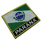 BE0174NT01 Bandeira Paraná Patch Bordado Termo Adesivo BE0174NT01 Bandeira Paraná Patch Bordado Termo Adesivo
