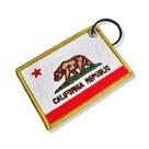 BE0194-001 Bandeira Califórnia Patch Bordado 7,5x5,0cm