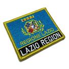 BE0227NV01 Bandeira Lazio Region Patch Bordado Fecho Contato BE0227NV01 Bandeira Lazio Region Patch Bordado Fecho Contato