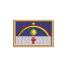 BE0420-011 Bandeira Pernambuco Patch Bordado 5,7x3,8cm