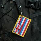 BE0423-001 Bandeira Havaí Patch Bordado 7,5x5,0cm