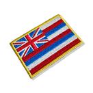 BE0423-001 Bandeira Havaí Patch Bordado 7,5x5,0cm