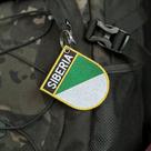 BE0424E-001 Bandeira Sibéria Patch Bordado 6,8x8,0cm