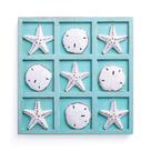 Beach Tic Tac Toe NIKKY HOME Starfish Sand Dollar Teal Beach Tic Tac Toe NIKKY HOME Starfish Sand Dollar Teal