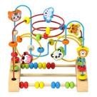 Bead Maze Toy QZMTOY Wooden Colorida Roller Coaster Kids