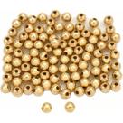 Beads FindingKing, preenchido com ouro 14K, redondo de 2,5 mm (100 unidades)