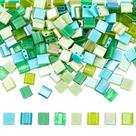 Beads NBEADS 240 unidades, 8 cores, vidro verde, retângulo de 5 mm Beads NBEADS 240 unidades, 8 cores, vidro verde, retângulo de 5 mm