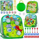 Bean Bag Toss Game RIEYON 4 em 1 para crianças de 3 a 12 anos com acessórios Bean Bag Toss Game RIEYON 4 em 1 para crianças de 3 a 12 anos com acessórios