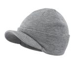 Beanie Hat Home Prefer Winter para homens com aba (cinza)
