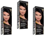 Beauty Color Tintura 1.0 PRETO ONIX 45gr (03 Unidades) Cores Normais Beauty Color Tintura 1.0 PRETO ONIX 45gr (03 Unidades) Cores Normais