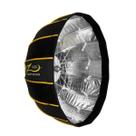 Beauty Dish Glow EZ Lock 25 dobrável prateado com acessórios
