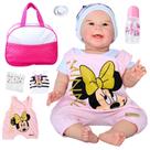 Bebê Boneca Reborn Realista Menina Maize Silicone Pode Dar Banho Original Com Bolsa Maternidade