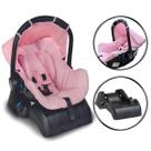 Bebê Conforto com Base Cadeirinha Infantil Carro Grid Rosa