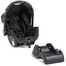 Bebê Conforto Galzerano Grid 0 a 13kg Preto Almofada Redutora Com Balanço e Base de Acoplamento para Carro Dispositivo de Retenção