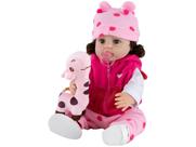 Bebê Girafinha Reborn DY0001-GF Lullie Dolls 48cm
