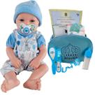 Bebê Mamãe Reborn Menino Enxoval Completo Bolsa