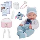 Bebê Reborn 100% Silicone Recém Nascida Stitch Acessórios