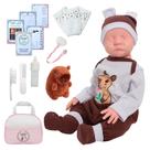Bebê Reborn 100% Silicone Roupa Capivara Com Bolsa Itens