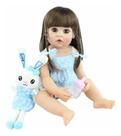 Bebe Reborn 55 Cm Silicone Pode Banho menino ou menina
