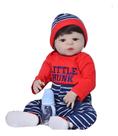 Bebe Reborn 55 Cm Silicone Pode Banho menino ou menina