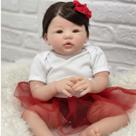 Bebê Reborn Ana , Silicone, Princesa Enxoval Completo,Banho