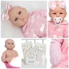 Bebê Reborn Boneca Abigail Realista Menina Corpo De Silicone