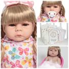Bebê Reborn Boneca Alice 46cm Conjunto Borborleta + Itens
