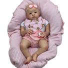 Bebê Reborn Boneca Carequinha Realista Corpo de Tecido Olhos Castanhos 50cm, 2kg Enxoval Completo ENTREGA IMEDIATA