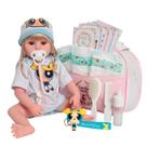 Bebê Reborn Boneca Menina Realista Bolsa Acessórios Banho