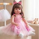 Bebê Reborn Boneca Realista Bailarina 100 Silicone Pode Dar Banho Promoção