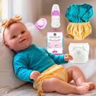 Bebê Reborn Boneca Realista Completa Corpo Siliconado Pode Dar Banho