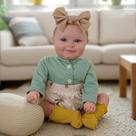 Bebê Reborn Boneca Realista Fofinha Corpinho Siliconado Pode Dar Banho