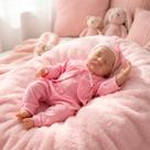 Bebê Reborn Boneca Realista Livia De Olhos Fechados Em Silicone Envio Imediato