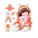 Bebê Reborn Boneca Realista Menina Silicone 48cm