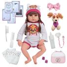 Bebê Reborn Boneca Realista Patrulha Canina Bolsa Acessórios