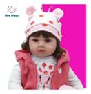 Bebe Reborn Boneca Reborn Com pelúcia Marca New Happy