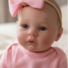 Bebê Reborn Boneca Silicone Menina Antonella Realista Original Olhos Azuis
