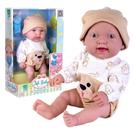 Bebê Reborn Boneco Life Baby Menino Com Chupeta - Super Toys