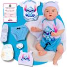 Bebê Reborn Boneco Menino Realista Stitch Original Corpo de Silicone