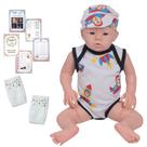 Bebe Reborn Boneco Realista Masculino Carequinha + Itens
