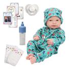 Bebê Reborn De Silicone Masculino Pode Molhar Pijama Fofo