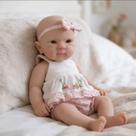 Bebê Reborn de Silicone Sólido 32cm Menina