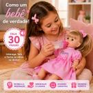 Bebê reborn fala frases boneca fecha olhos com cabelo brinquedo Flora com 20 itens + fralda brinde 0319 Bebê reborn fala frases boneca fecha olhos com cabelo brinquedo Flora com 20 itens + fralda brinde 0319