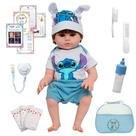 Bebê Reborn Gatinho Com Acessórios Pode Dar Banho + Bolsa