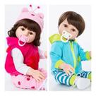 Bebê Reborn Gêmeos Corpo 100% Silicone Pode dar Banho